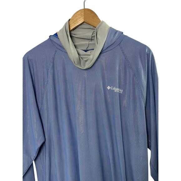 Columbia Mens Terminal Deflector Ice Hoodie Long Sleeve Shirt Men's Large NEW - Picture 2 of 8